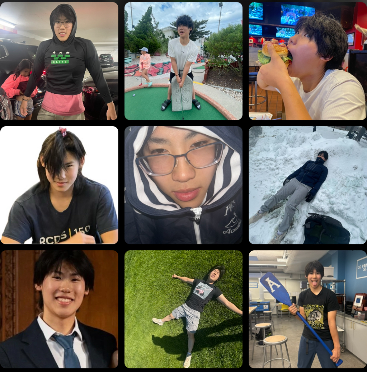 Collage of Jinfan Frank Hu